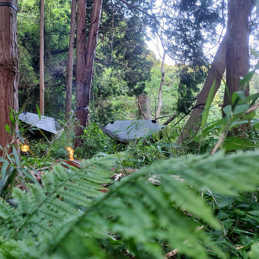 bushcraft campsite kamiyamaguchi hayama kanagawa japan