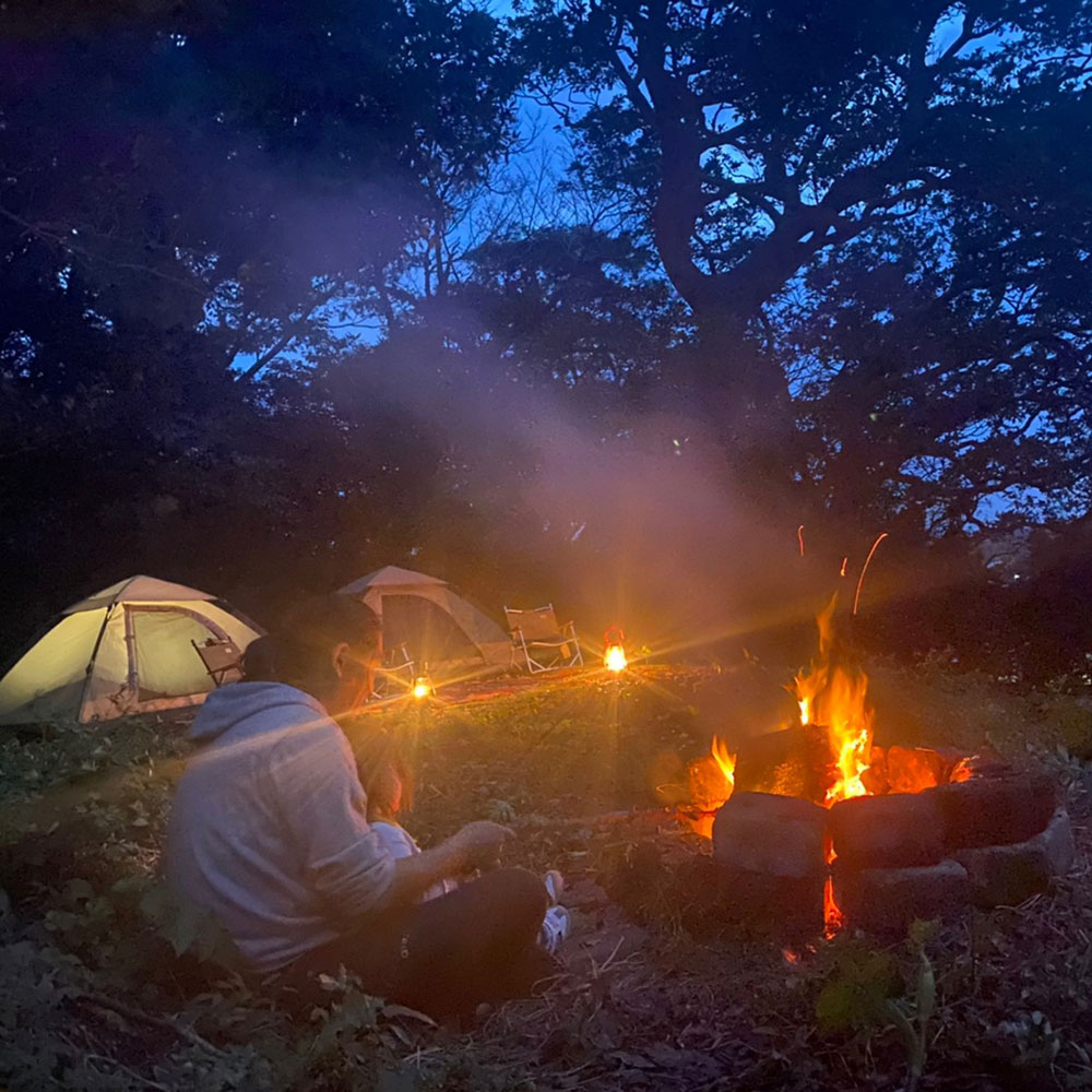 bushcraft campsite kaneda miura kanagawa japan