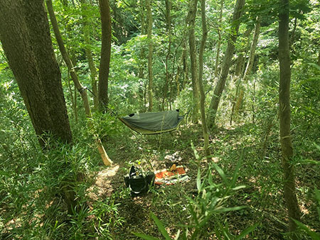 栃木県那須塩原市ブッシュクラフトキャンプ場