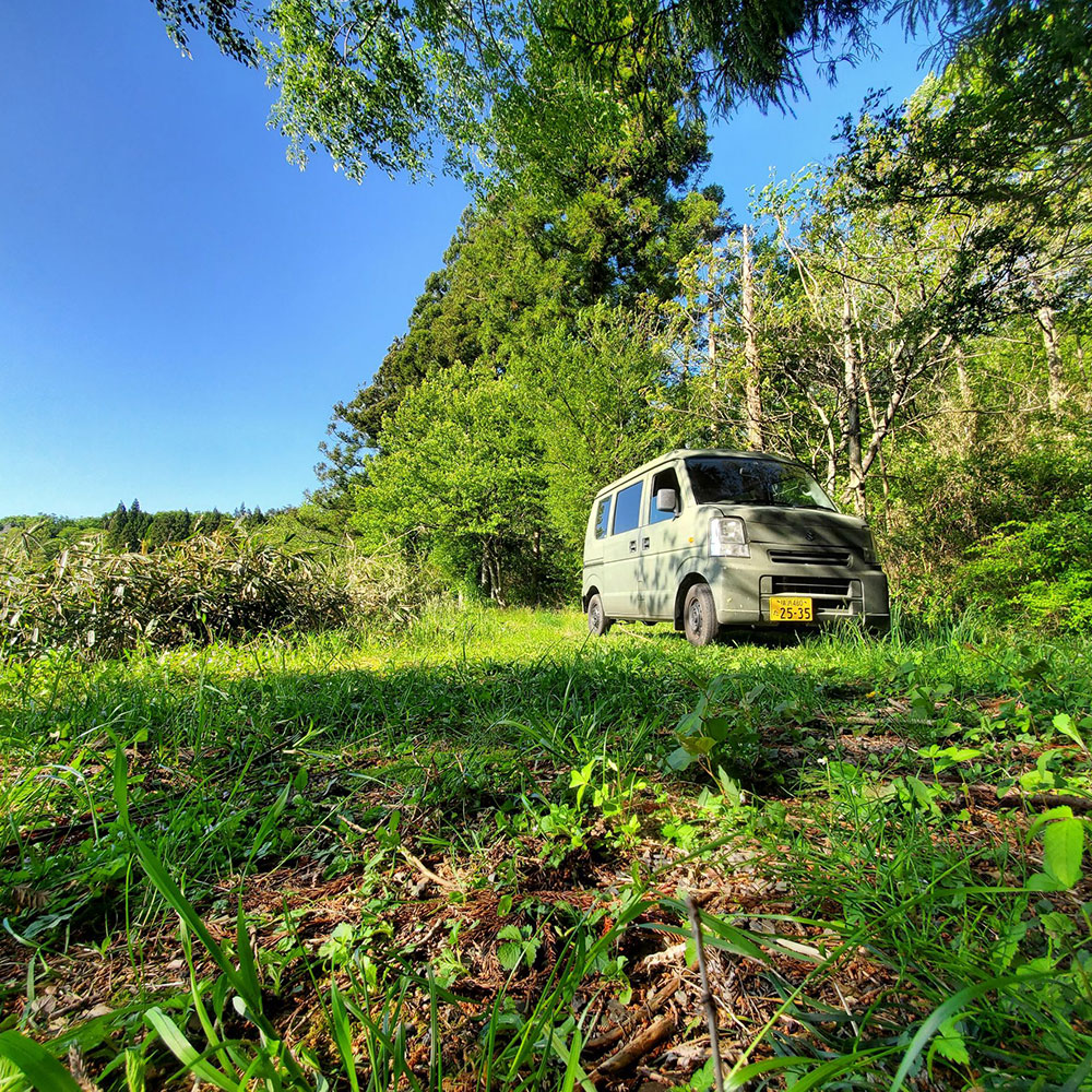 bushcraft campsite nishigo fukushima  japan