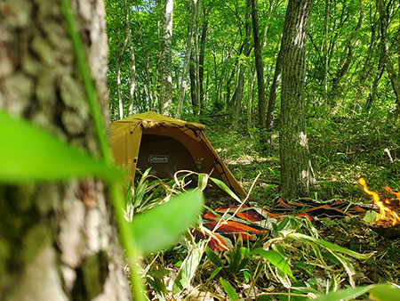 福島県西白河郡西郷村鶴生ブッシュクラフトキャンプ場
