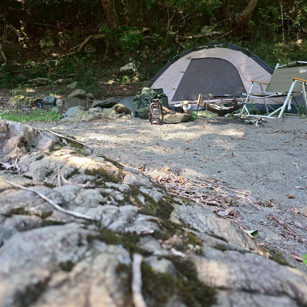 bushcraft campsite otsuki yamanashi japan