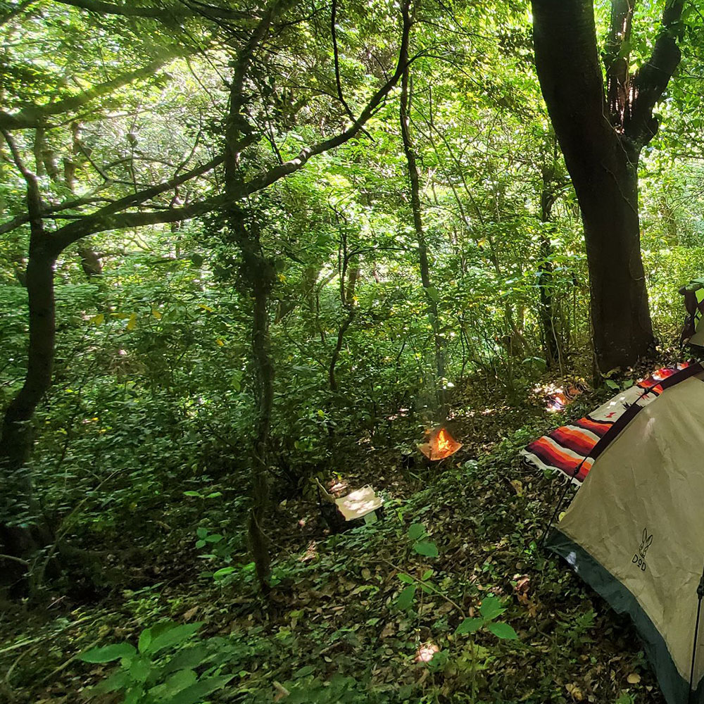 bushcraft campsite shonan takatori yokosuka kanagawa japan