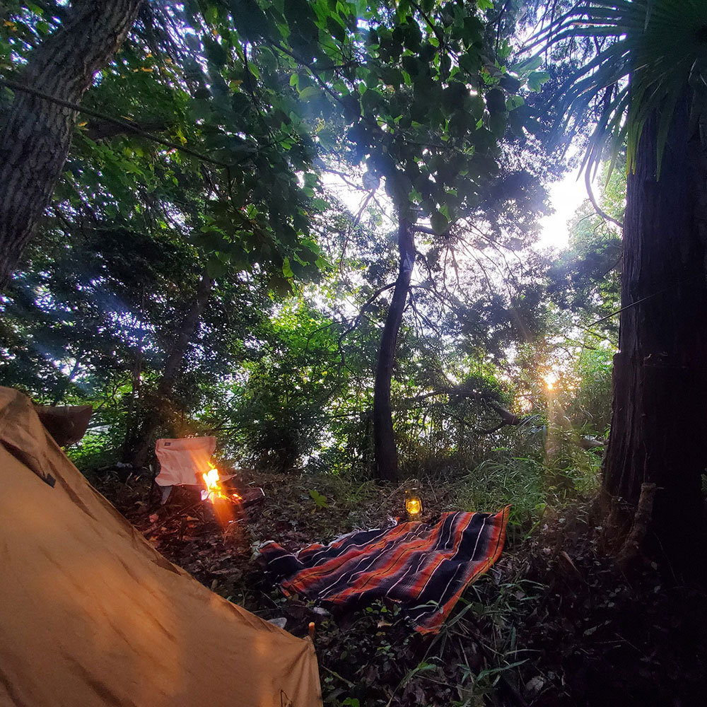 bushcraft campsite maioka totsuka yokohama  kanagawa japan