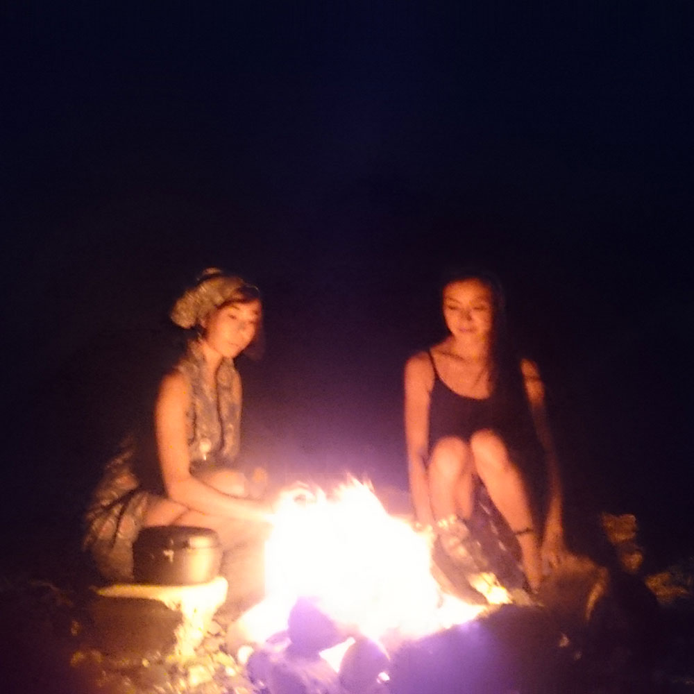 bushcraft campsite uppama beach gesashi higashison  okinawa japan