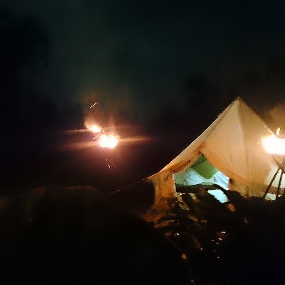 bushcraft campsite uppama beach gesashi higashison  okinawa japan